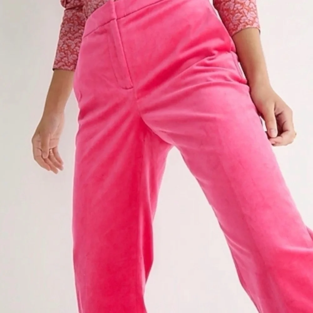 J. Crew Suit Dragonfruit Pink Velvet Featuring the Willa Blazer & Kate Trousers - Picture 5 of 16